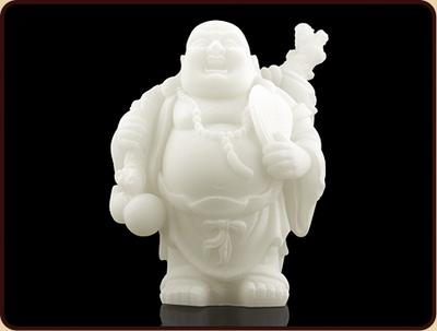 ONBEKEND \ MERKLOOS Sneeuwkwarts boeddhabeeld knapzak spiegel