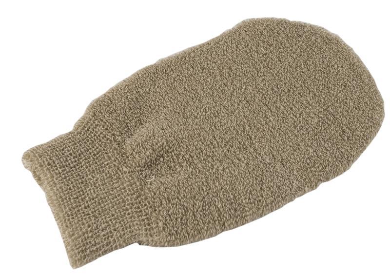 Scrub handschoen bio linnen