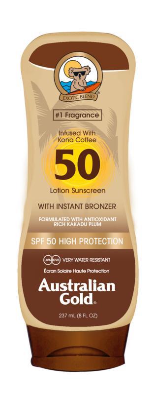 Lotion met bronzer SPF50