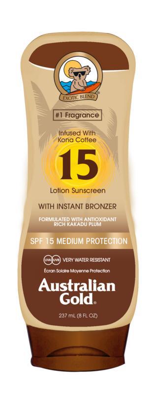 Lotion met bronzer SPF15