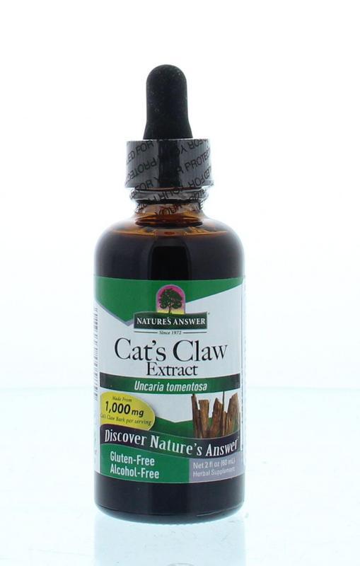 Cat's claw extract uncaria tomentosa alcoholvrij