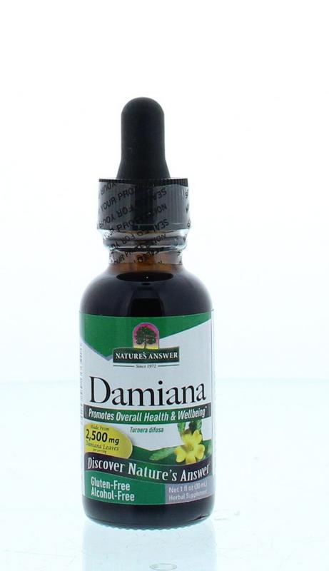 Damiana extract alcoholvrij