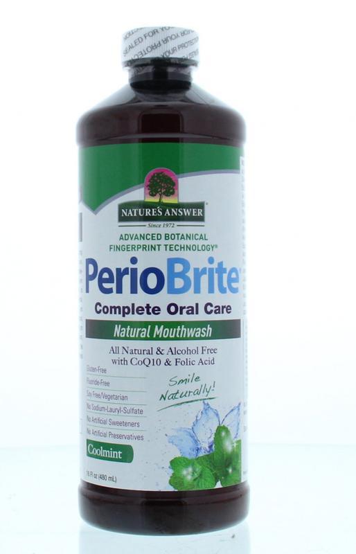 PerioBrite natuurlijke mondwater 25 kruiden en Q10