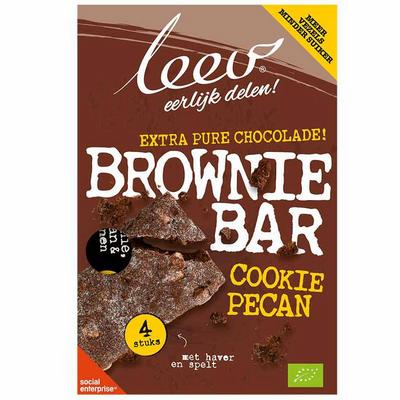 Leev Cookiebar brownie, pecan & granen bio