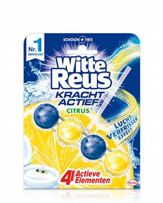 Witte Reus Krachtig active citrus toilet blok