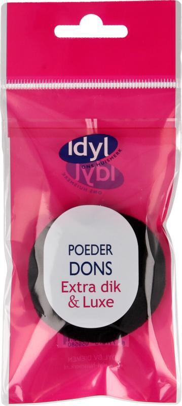Poederdons zwart extra dik & luxe