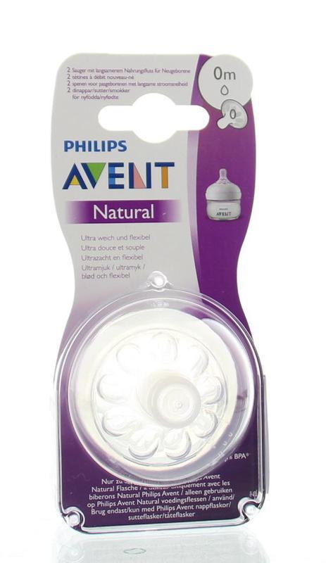 Natural newborn soft flow voedingsspeen 1 druppel