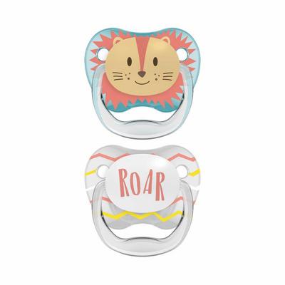 Dr Brown's Fopspeen prevent animal faces F1 blauw