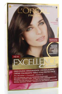 L'Oreal Paris excellence 4 middenbruin # 1set