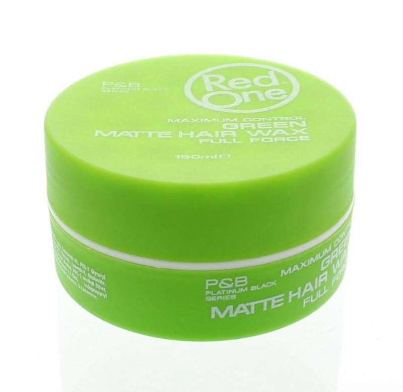 Haarwax green matte wax