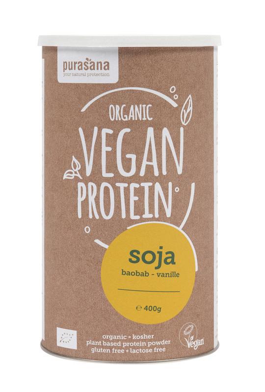 Vegan soja proteine baobab vanille bio