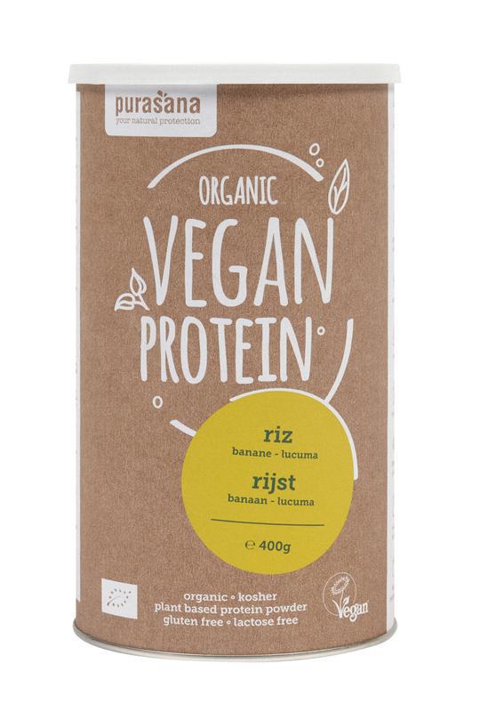 Vegan rijst proteine banaan lucuma bio