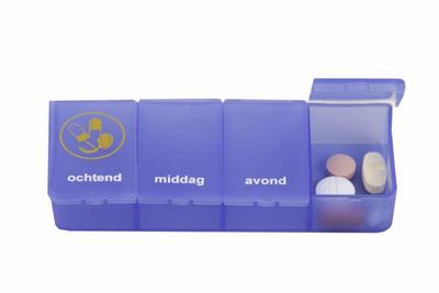 Able 2 Pillendoos 1 dag 4 vaks blauw NL