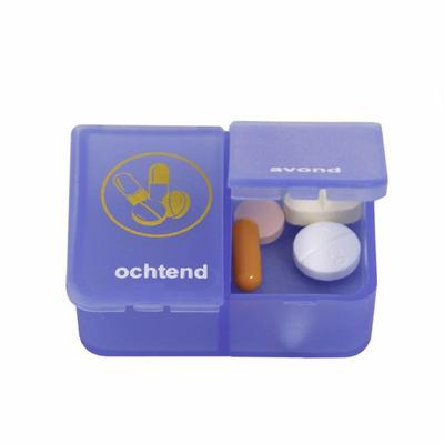 Able 2 Pillendoos 1 dag 2 vaks blauw NL