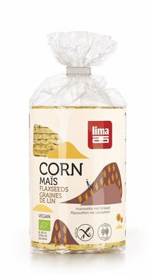 Lima Maiswafels met lijnzaad bio