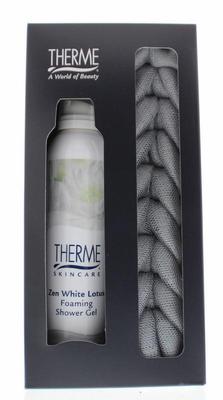 Therme Geschenkverpakking Zen white lotus shower foam