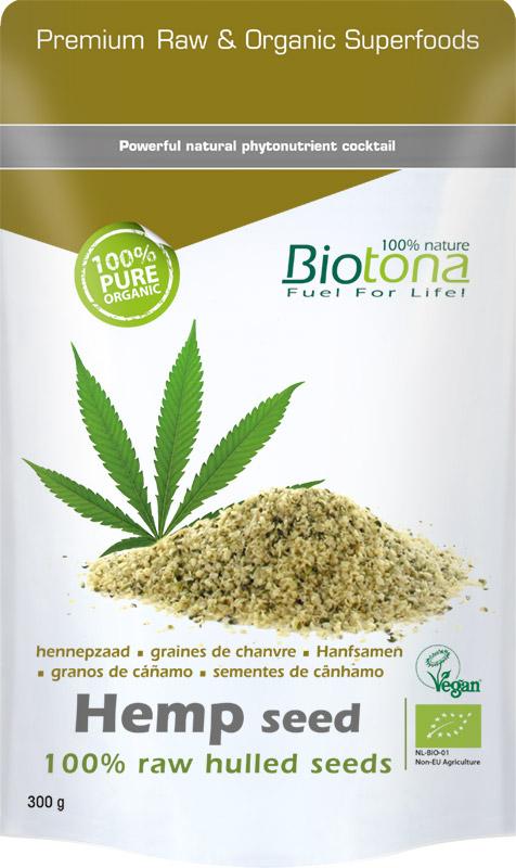 Hemp raw hulled seeds bio