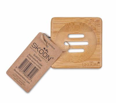 Skoon Bamboe solid bar houder vierkant