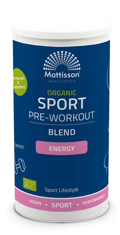 Organic sport pre-workout energy blend bio