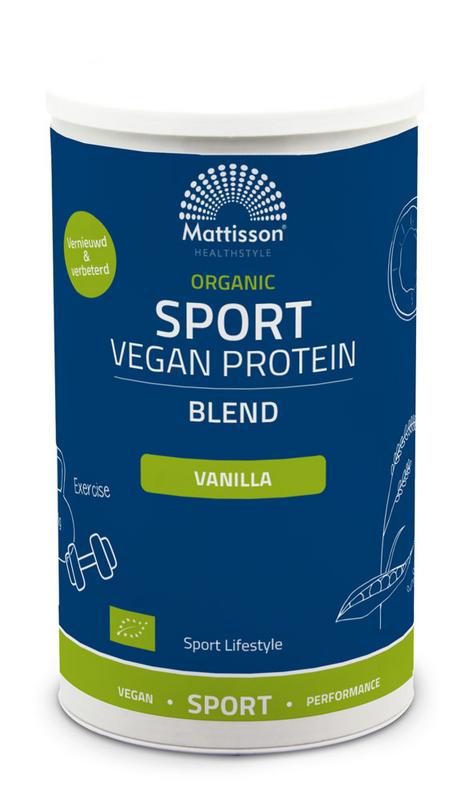 Organic sport vegan protein blend vanille