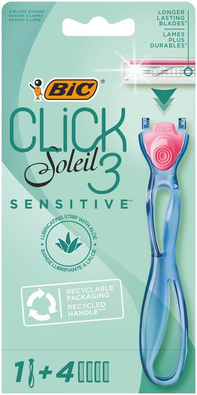 Click 3 soleil shaver sensitive leaf bl 4