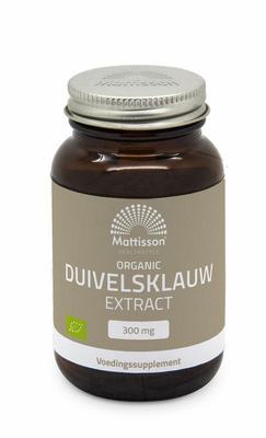 Mattisson Organic duivelsklauw extract 300mg bio Mattisson Organic duivelsklauw extract 300mg bio