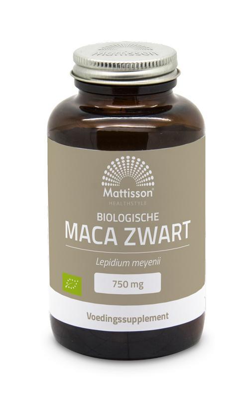 Zwarte maca 750mg bio