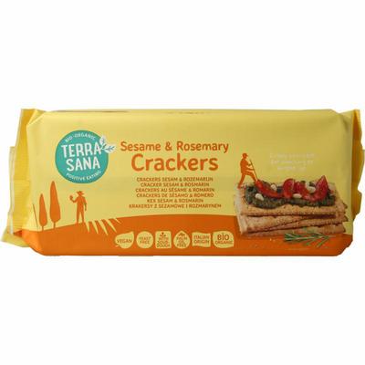 Terrasana Crackers sesam & rozemarijn bio