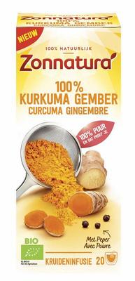 Zonnatura Kurkuma gember 100% thee bio