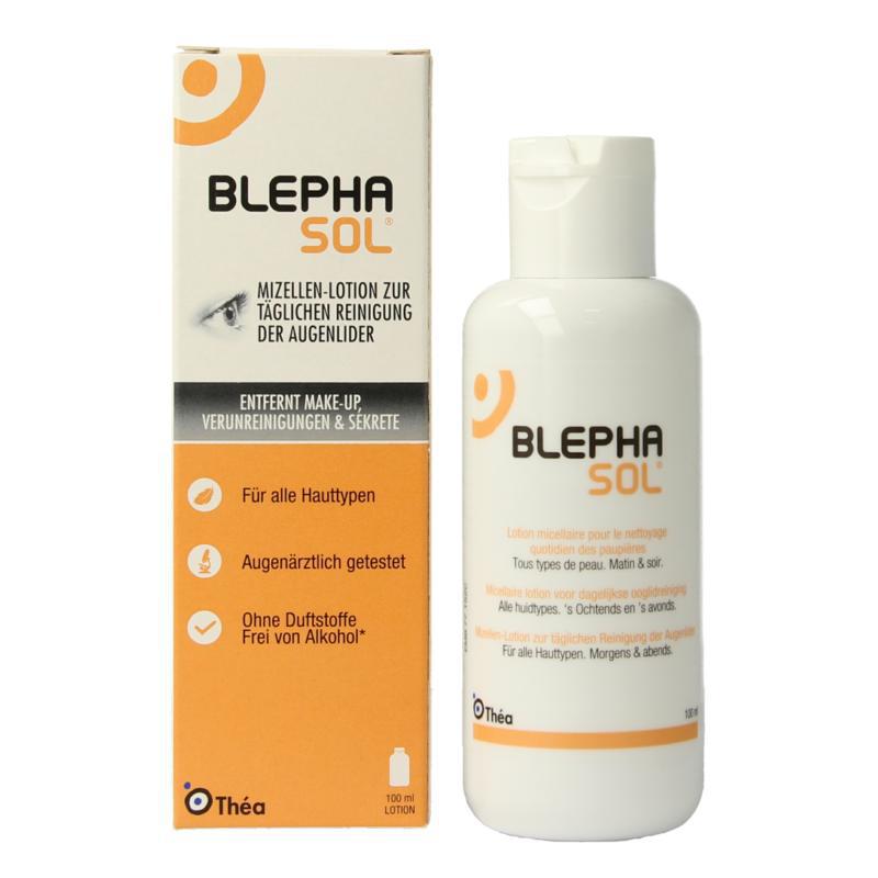 Reinigingslotion ooglid