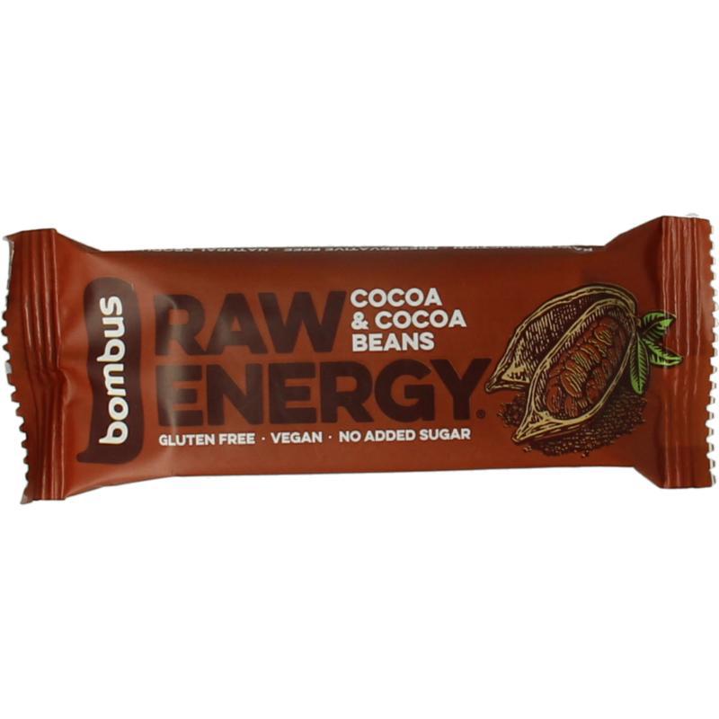 Raw energy bar cocoa & cocoa beans
