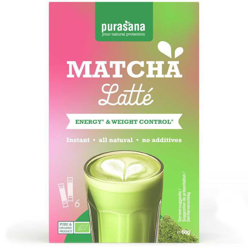 Instant matcha latte 6x10g bio