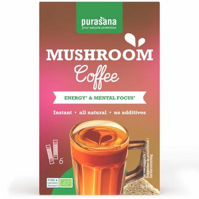 Purasana Instant mushroom coffee 6x3g bio