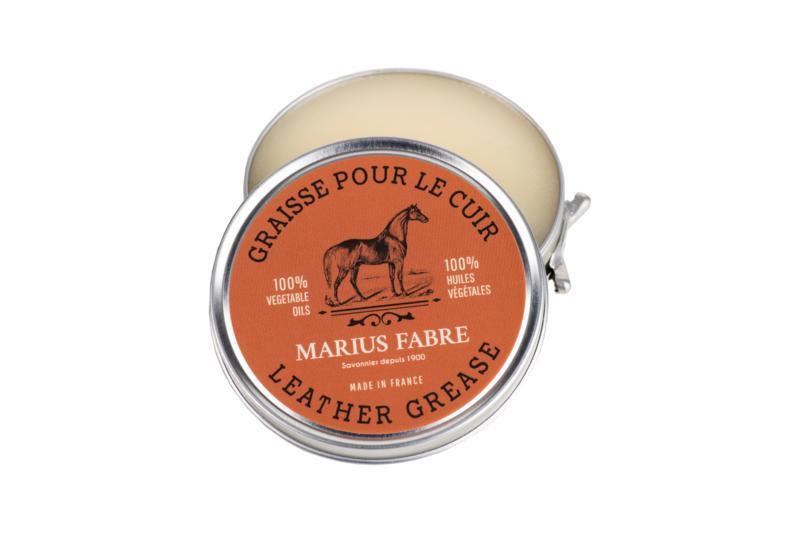 Paard ledervet in blikje