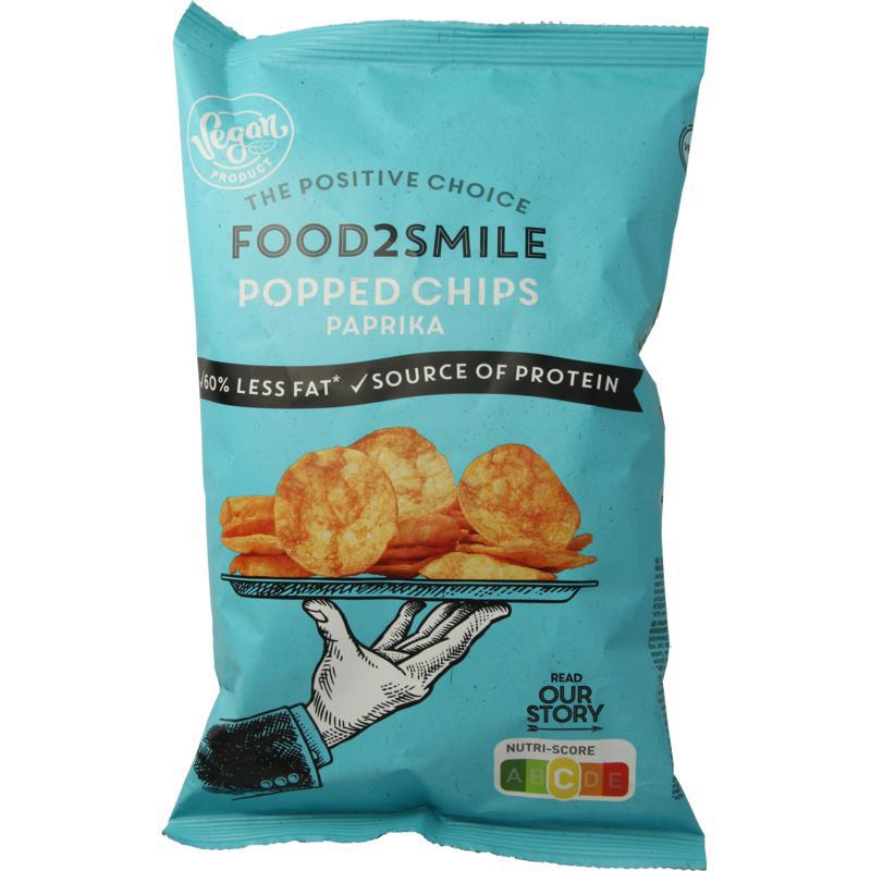 Popped chips paprika