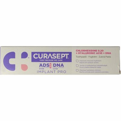 Curasept ADS DNA Implant Pro 720 CHX 0,20% + HA tandpasta