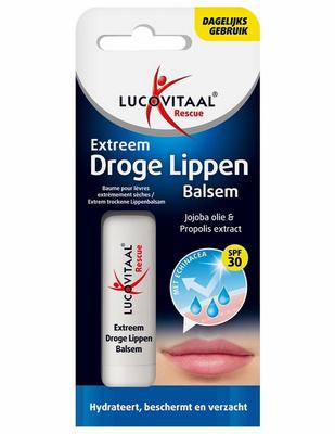Lucovitaal Lippenbalsem rescue extra droge lippen Lucovitaal Lippenbalsem rescue extra droge lippen