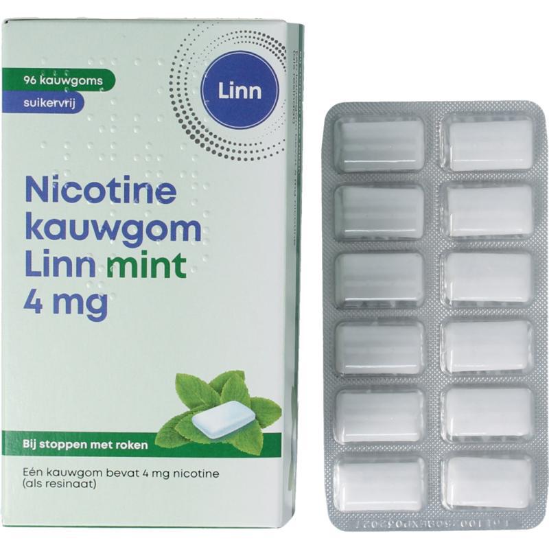 Nicotine kauwgom 4mg mint