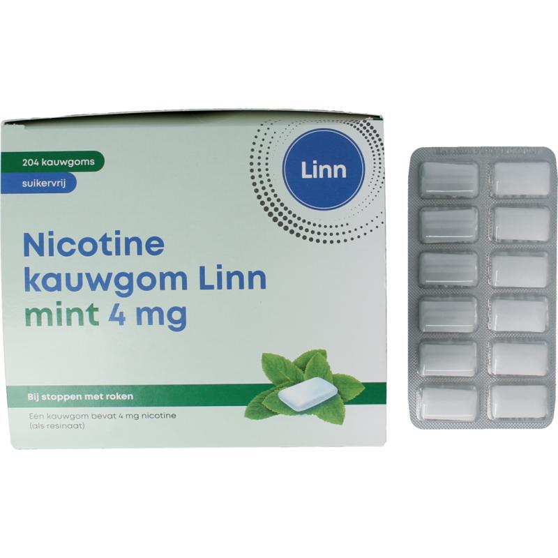 Nicotine kauwgom 4mg mint