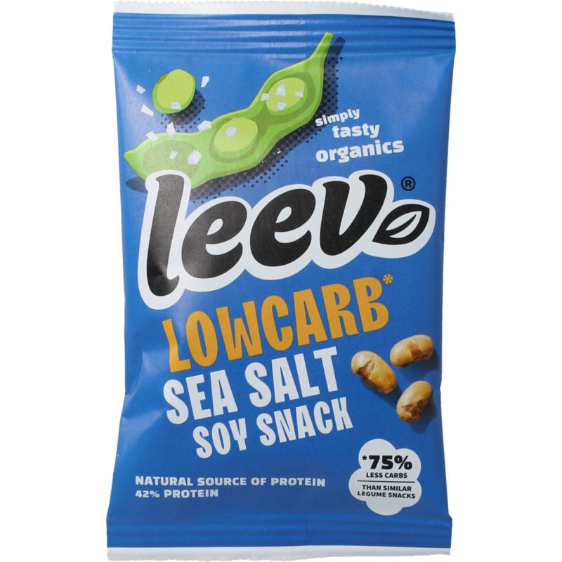 Bio lowcarb snack soyabonen met zeezout