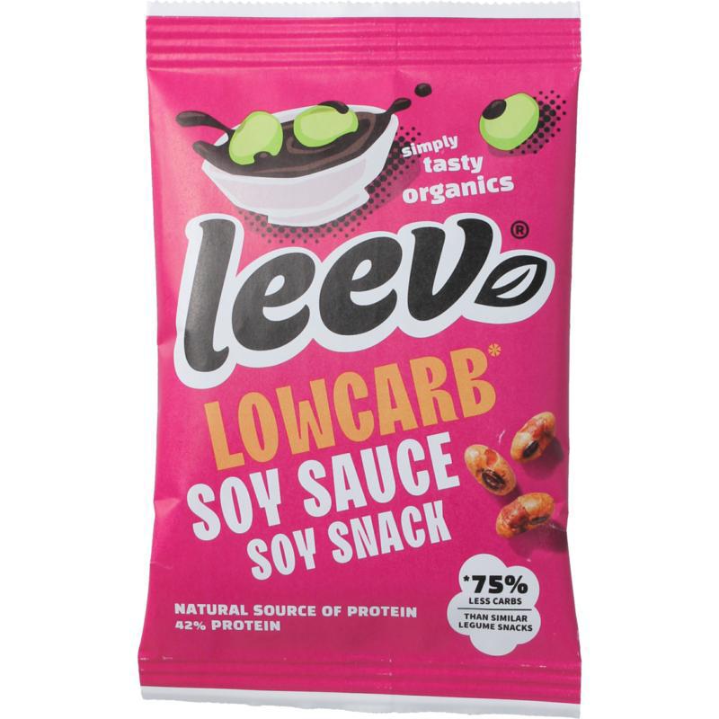Lowcarb snack soyabonen soya saus bio