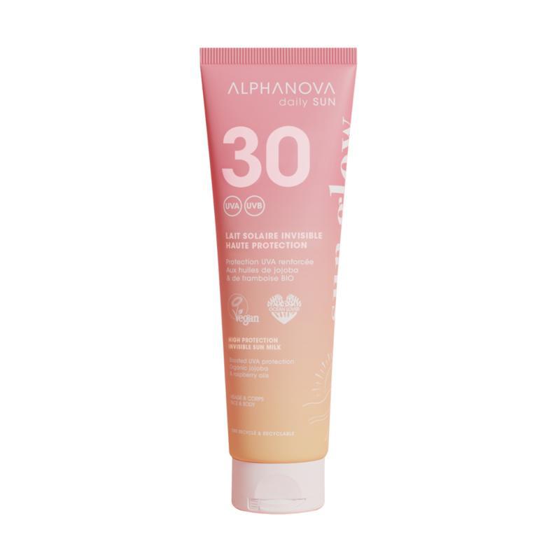 Invisible sun milk sun glow bio SPF30
