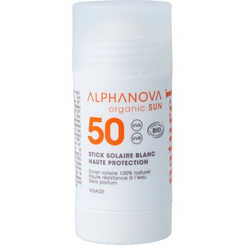 Sun stick SPF50+ blanc bio
