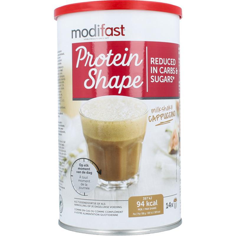 Proteine shape milkshake cappuccino