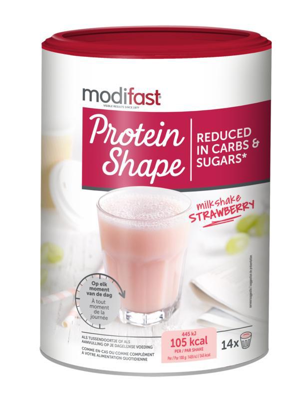 Proteine shape milkshake strawberry