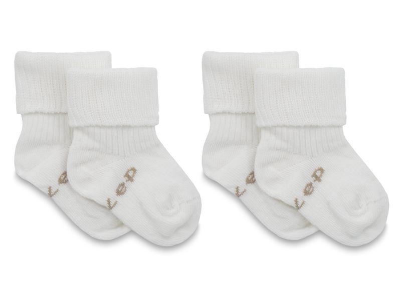 Blijf baby sokjes 0-6 mnd offwhite/wit