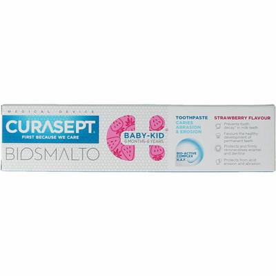 Curasept Biosmalto tandpasta kind caries erosie slijtage