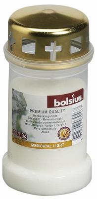 Bolsius Herdenkingslicht nr. 3 met deksel transparant