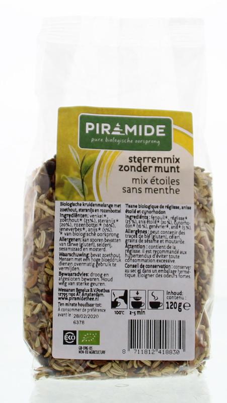 Sterrenmix zonder munt thee eko bio