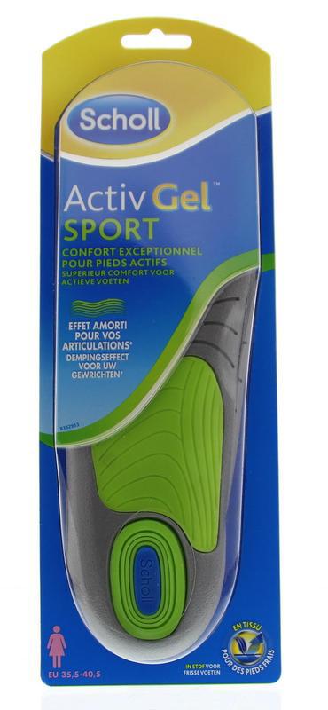 Activgel voetzolen sport vrouw 2st